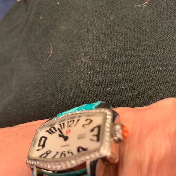 RARE MICHELE RETRO COQUETTE DIAMOND WATCH - Picture 6 of 7